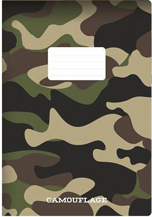 Next Notebook Ruled A4 40 Sheets Camouflage 1pcs (Μiscellaneous colours)