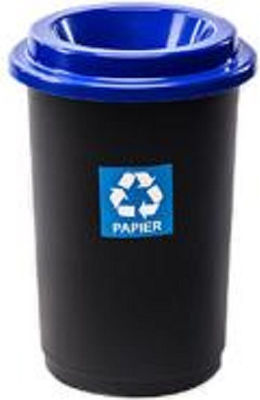 Delta Cleaning Recycling Plastic Waste Bin 50lt Black