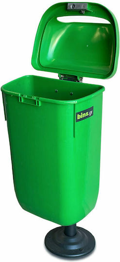 Green City International Plastic Waste Bin 50lt Green