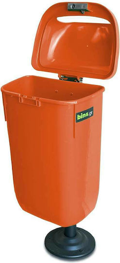 Green City International Plastic Waste Bin 50lt Orange