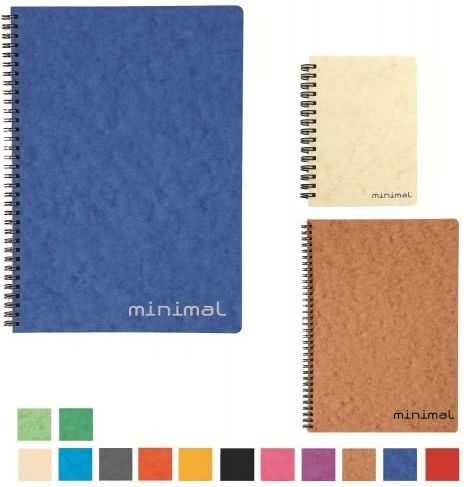 A&G Paper Minimal Ruled Spiral Notebook A6 160 Sheets 4 Subjects Purple