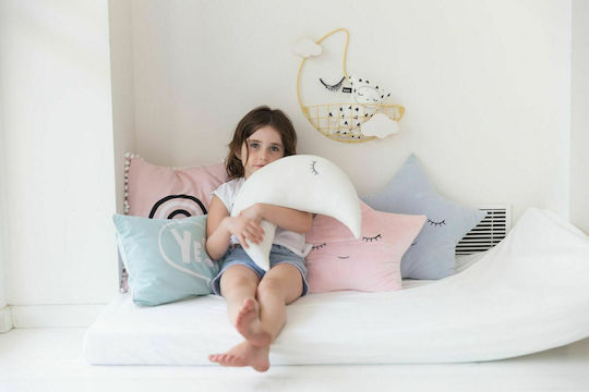 Minene Crib Decorative Pillow Moon White 45x28cm