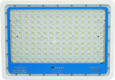 Rixme Wasserdicht Solar LED Flutlicht 400W Kaltweiß 6500K mit Fernbedienung IP67