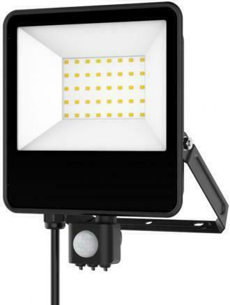 Elvhx Waterproof LED Flood Light 30W Natural White 4000K with Motion Sensor and Photocell IP65