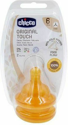 Chicco Original Touch Babyflaschensauger für 6+ Monate 2Stück