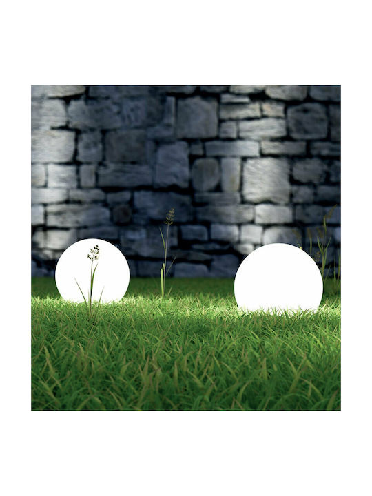 Aca Lamp Globe Outdoor IP45 for Socket E27 White