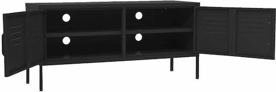 Mobilier Stand TV Metalic Negru L105xA35xÎ50cm