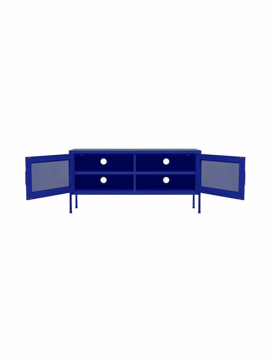 Stand TV Metalic Albastru Naval L105xA35xÎ50cm
