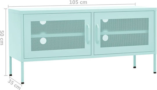 Έπιπλο Τηλεόρασης Μεταλλικό Μέντα Μ105xΠ35xΥ50cm 336239