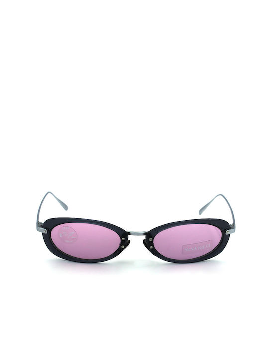 Nina Ricci Women's Sunglasses with Gray Frame and Purple Lens