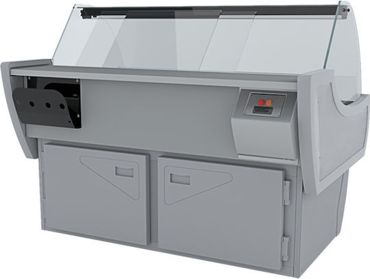Domi Βιτρίνα Κρεοπωλείου Ποσειδών 252 Υ117xΠ252xΒ109cm