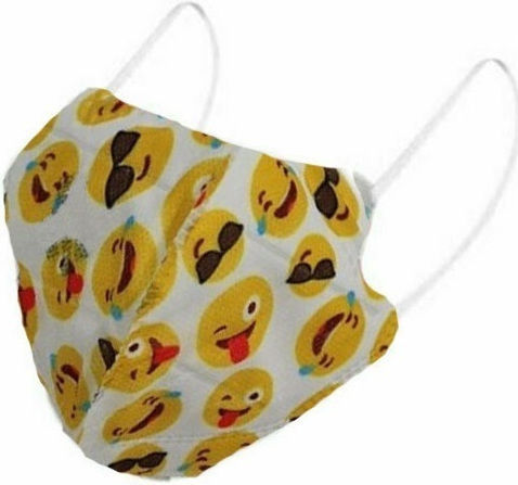Famex Kids Mask FFP2 NR Protective Mask FFP2 Kids Emoticons 10pcs