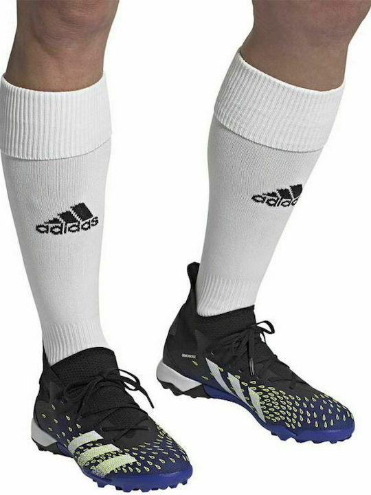 adidas Predator Freak.3 Футболни Обувки с Гумена Подметка Основно Черно / Облачно Бяло / Соларно Жълто