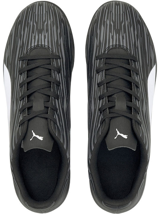 PUMA Rapido III Football Shoes with Molded Cleats Black / White / Castlerock