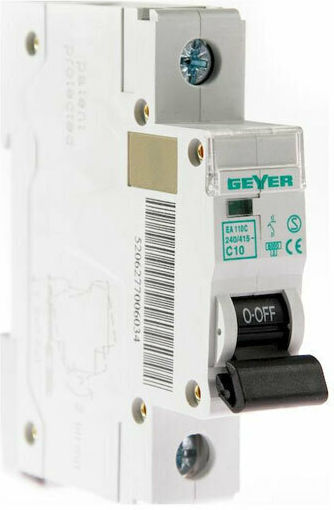 Geyer Automatic Circuit Breaker 10A Single-pole AC EA110C