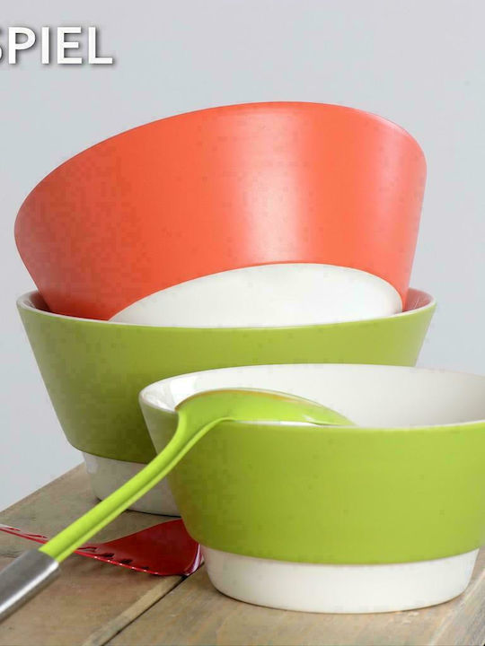 Espiel Ceramic Salad Bowl Orange 23x23cm