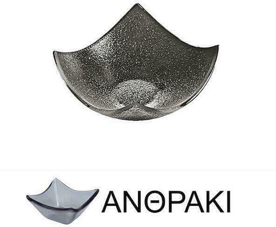 Lukanda Serving Bowl Round Glass Transparent with Diameter 18cm 12pcs