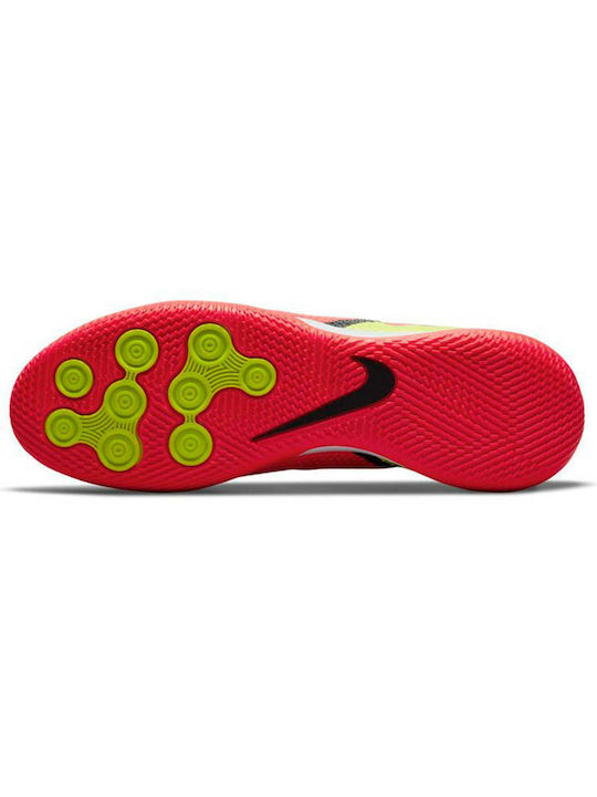 Nike Phantom GT2 Academy IC Scăzut Pantofi de Fotbal Sala Alb / Criminal Crimson / Volt / Negru