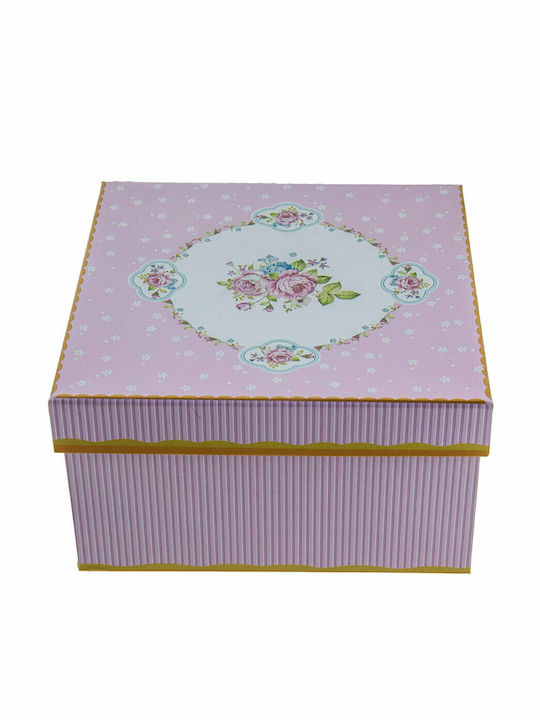 Porcelain Dessert Tower Stand with 2 Tiers Dream Garden Pink Ø27cmxY24cm