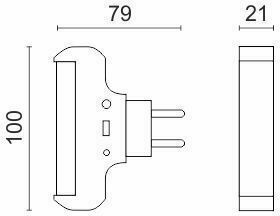 Spot Light LED Nachtlicht Stecker