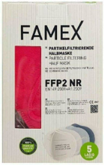 Famex Particle Filtering Half Mask FFP2 NR Mască de protecție FFP2 Roșu 1buc