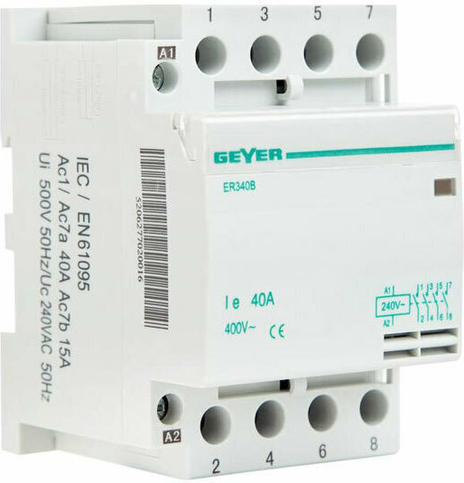 Geyer Phase 3-Pole Power Relay 40A 230V ER340B