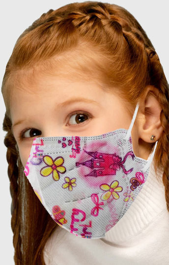 Famex Disposable Protective Mask FFP2 NR Kids with Pretty Princess 20pcs
