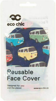Eco Chic Face Cover Navy Campervan 1τμχ