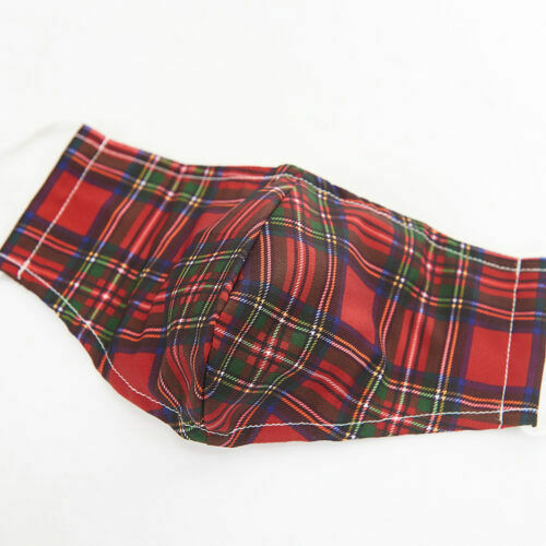 Eco Chic Face Cover Red Tartan 1τμχ