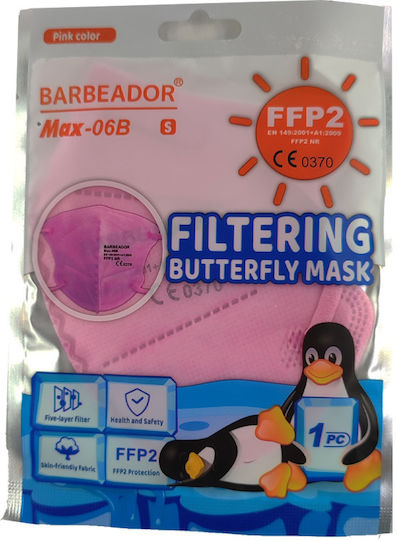 Max Barbeador Max-06B Schutzmaske FFP2 Rosa 20Stück