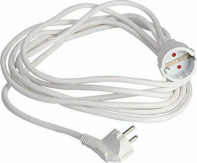 Sonora EC5W100 1 Platz mit Kabel 5m Durchmesser 3 x 1.5mm² Weiß