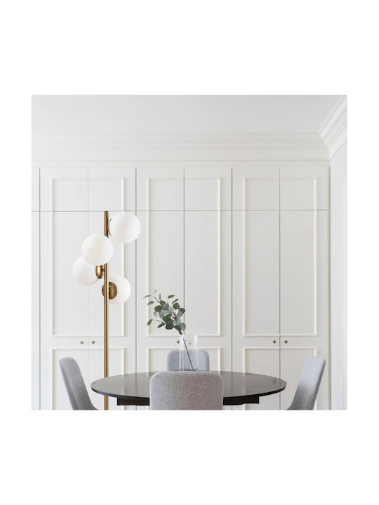 Faze Floor Lamp H130xW32cm. with Socket for Bulb E27 Gold