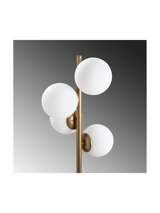 Faze Floor Lamp H130xW32cm. with Socket for Bulb E27 Gold