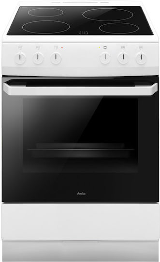 Amica 6018CE2.20EW Herd 62Es mit Keramikkochfeldern B60cm. White