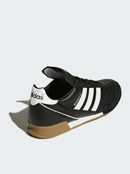 adidas Kaiser 5 Goal Leather Футболни Обувки Зала Черно / Бели Обувки / Няма