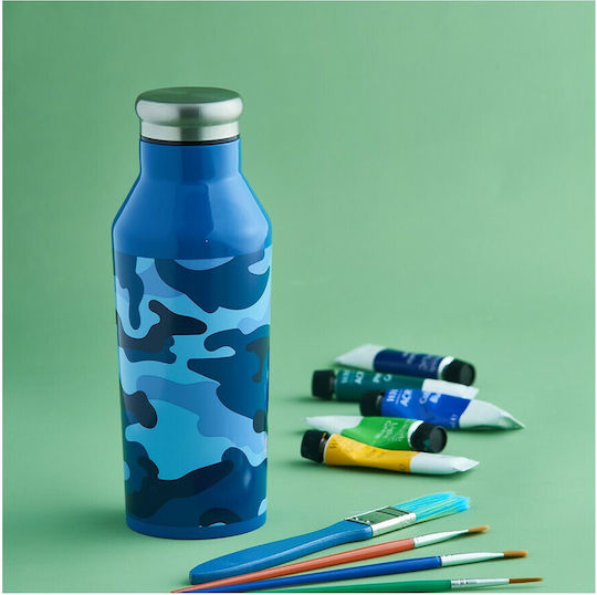 Typhoon Camouflage Sticlă Termos Oțel inoxidabil 600ml Albastru