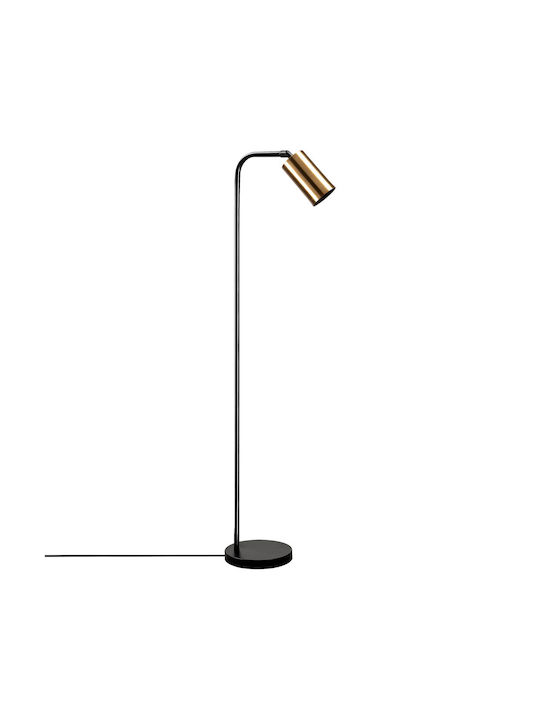 Emek Stehlampe H120xB22cm. mit Fassung für Lampe E27 Gold