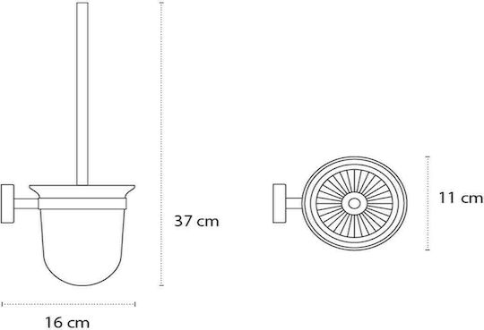 Karag Moderno Inox Πιγκάλ Μπάνιου Χρωμέ
