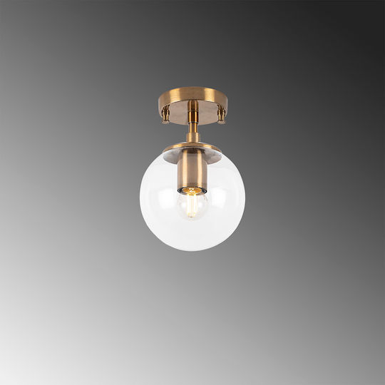 Opviq Eagle Deckenleuchte 15cm Gold mit Fassung E14