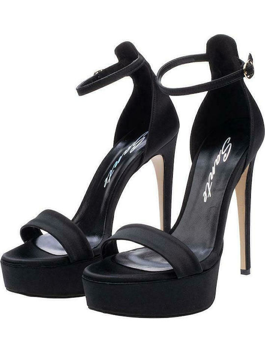 Fabric Sandals Black