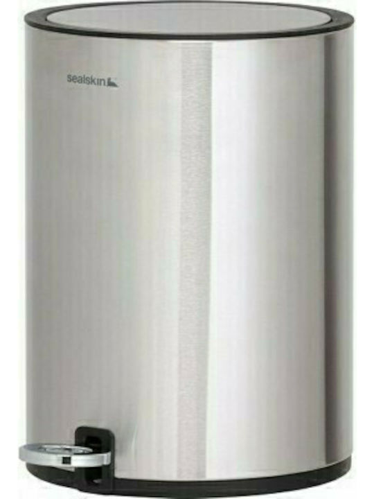 Geesa 362412404-110 Inox Toilet Bin with Soft Close Lid 3lt Silver