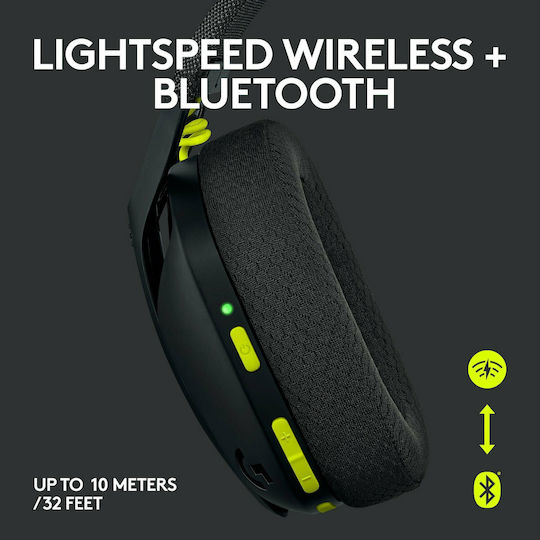 Logitech G435 Lightspeed Wireless Over Ear Gaming Headset with Bluetooth / USB Connectivity