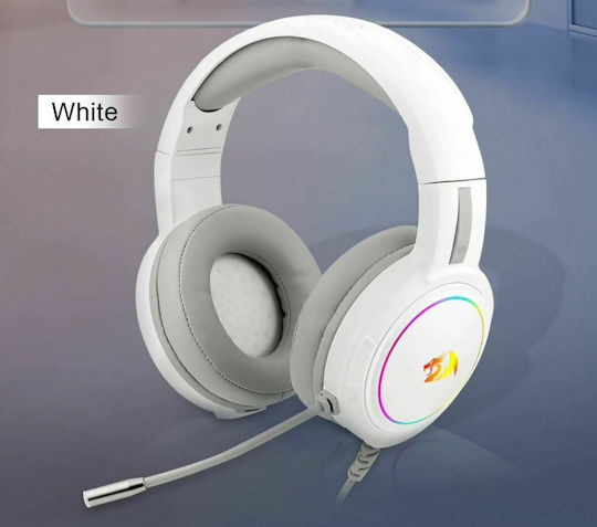 Redragon H270 Mento Over Ear Gaming Headset with Connection 3.5mm / USB White