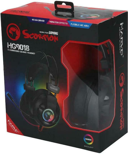Marvo HG9018 Over Ear Gaming Headset with Connection USB - Main Image