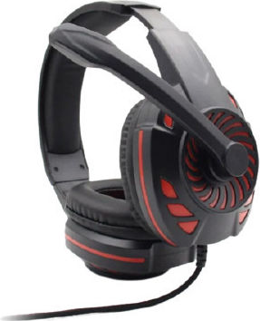 Komc S60 Over Ear Gaming Headset with Connection 3.5mm Black/Red