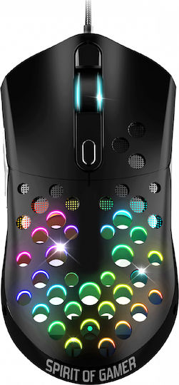 Spirit of Gamer Elite M80 RGB Gaming Ποντίκι 4200 DPI Μαύρο