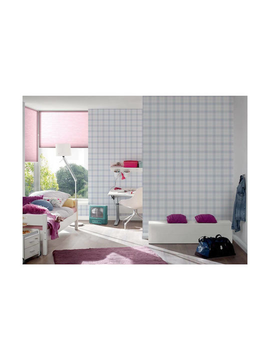 AS Creation Kinder Tapete Stoff Pink / White B53xH1005cm