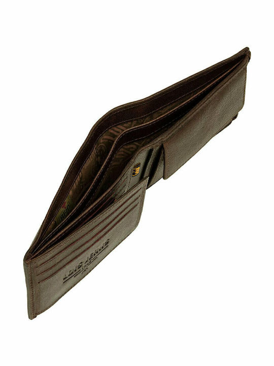 Leather Men's Wallet Classic with RFID Brown