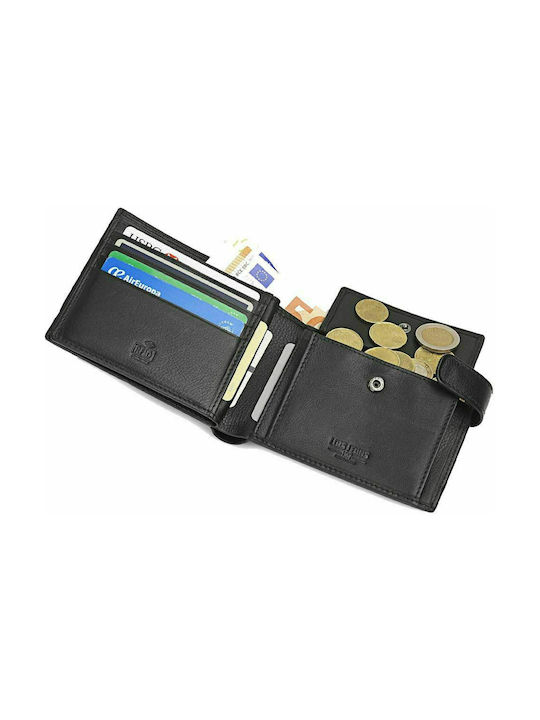 Lois Men's Leather Wallet with RFID Black