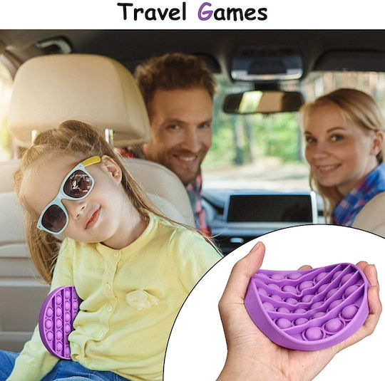 Pop It Fidget Bubble Square Σιλικόνης Πορτοκαλί